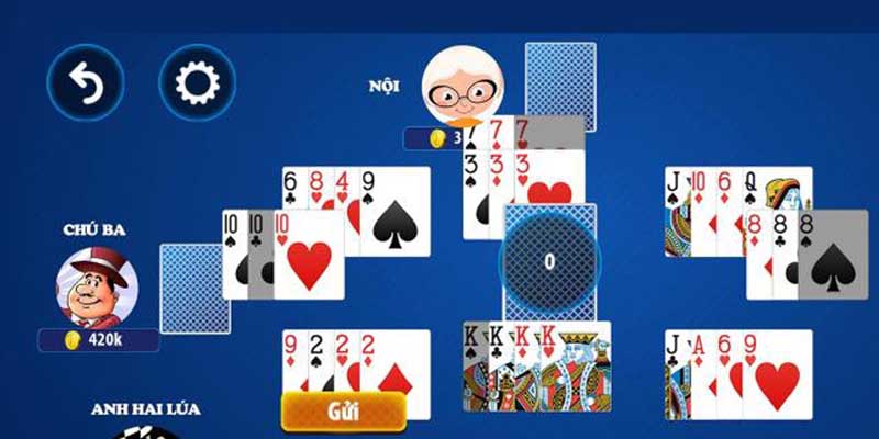 Tiến hành đặt cược và chơi bài
